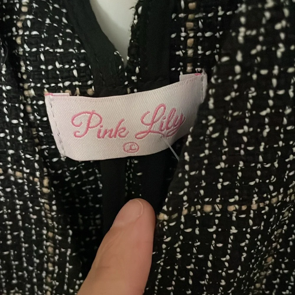 Pink Lily Dresses Plaid Overall Dress - Picture 5 of 5